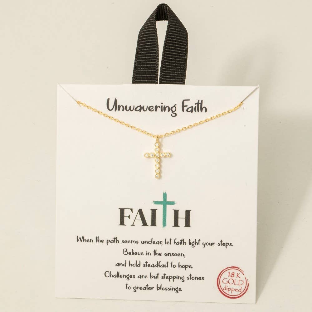 Dainty Cross Pendant Necklace