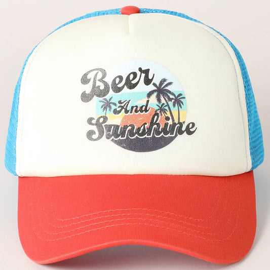 Beer and Sunshine Trucker Hat