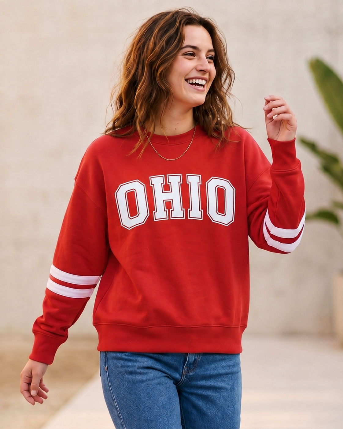 Puff Ohio Ladies Boxy Crewneck