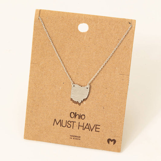 Ohio State Pendant Necklace