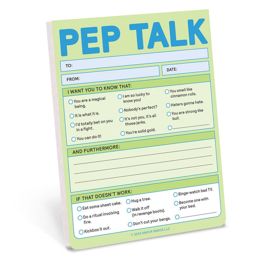 Pep Talk Nifty Note Pad