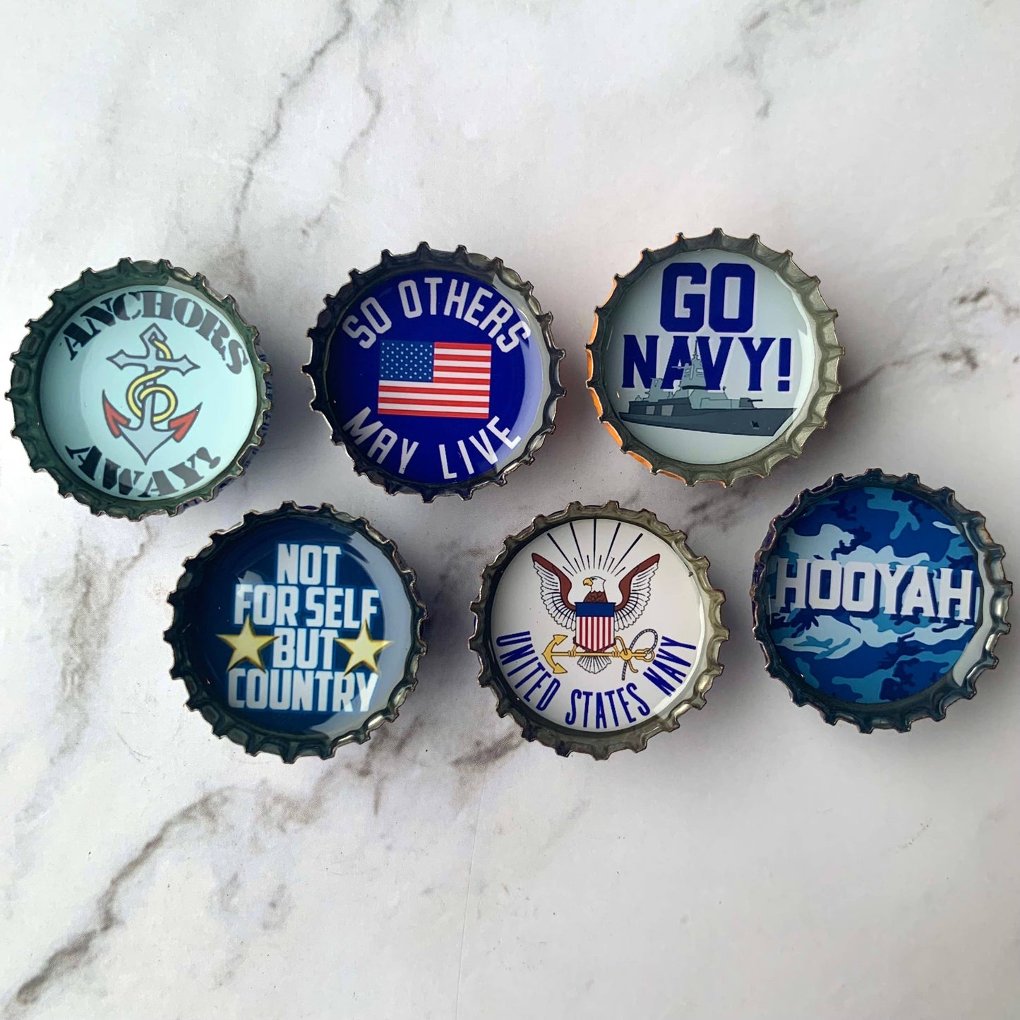 Navy Magnets - Military, Handmade & Eco-friendly decor