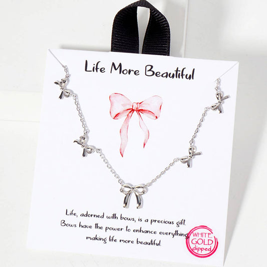 Bow Charm Necklace