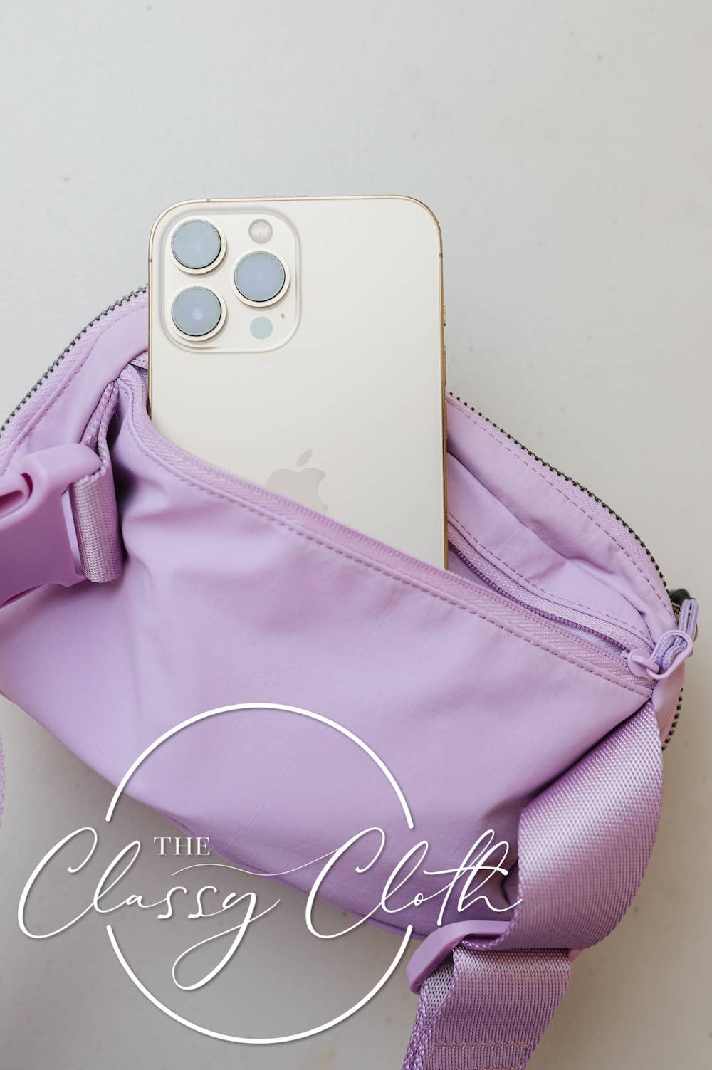 Lilac Nylon Belt Bag