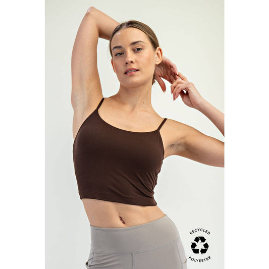 Cropped Camisole Bra - Expresso