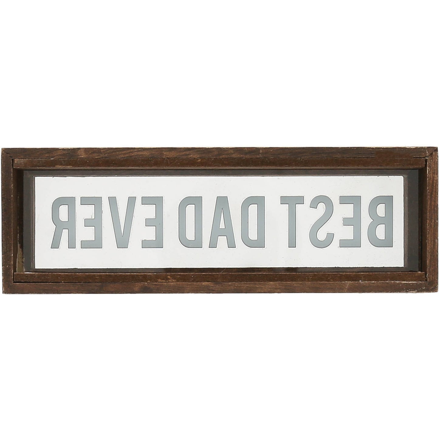 Best Dad Ever - 6" x 2" Wood Framed Plaque
