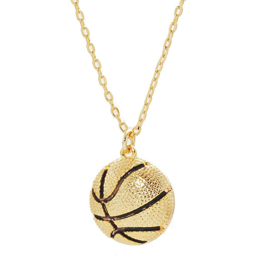 Basketball Pendant Necklace