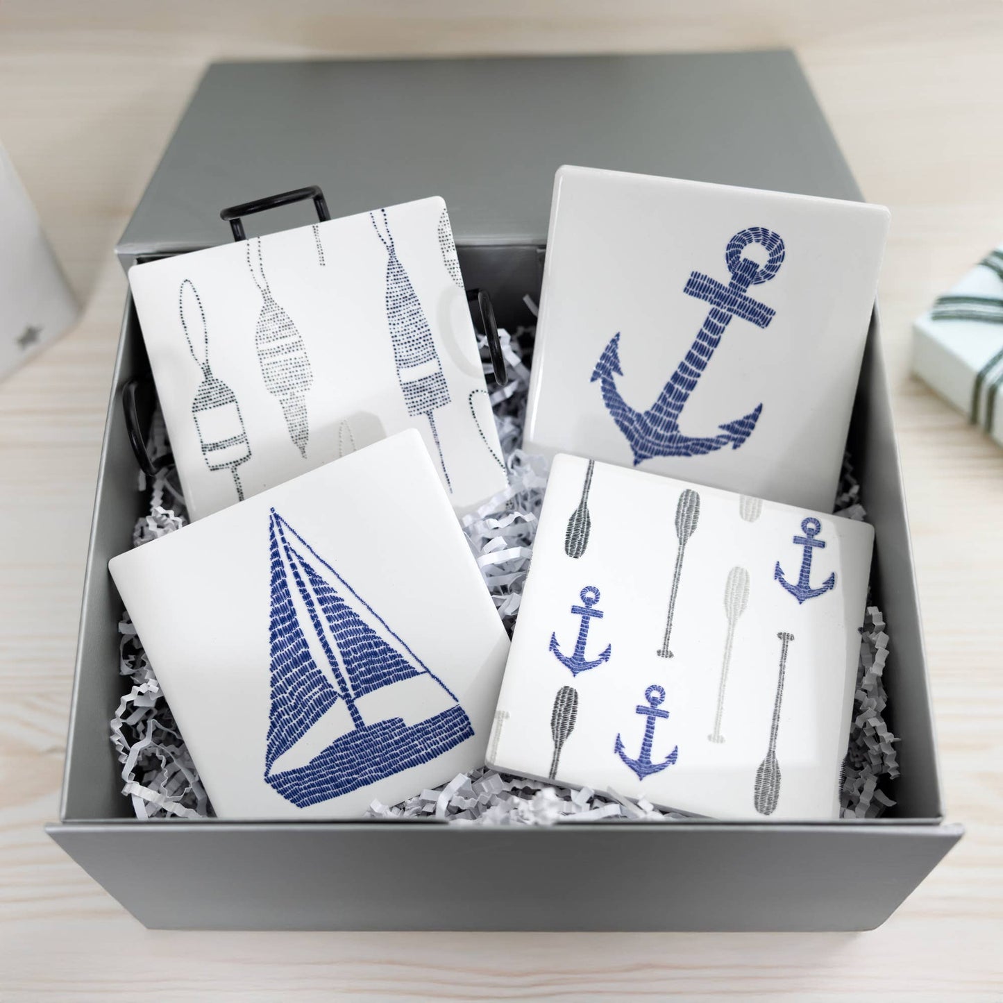 Lake - 4" Ceramic Coasters (Set of 4)
