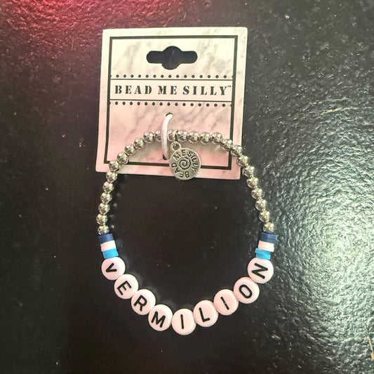 Vermilion Beaded Bracelet