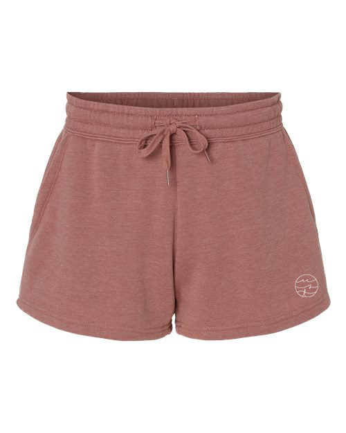 MAUVE WAVE WASH SHORTS