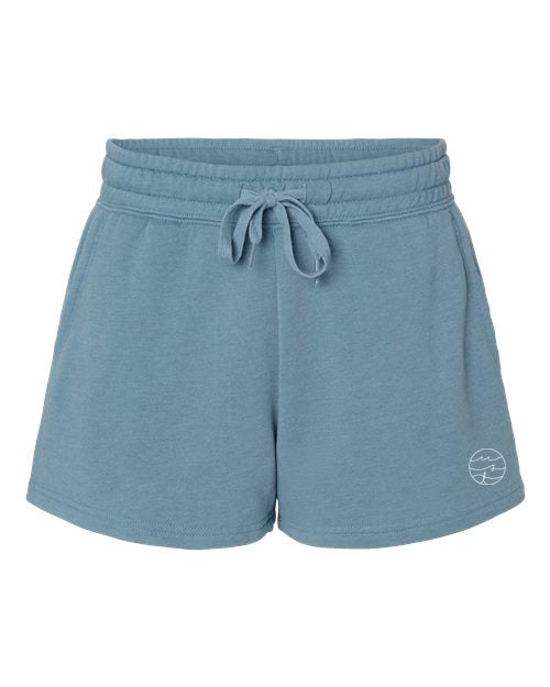 MISTY BLUE WAVE WASH SHORTS