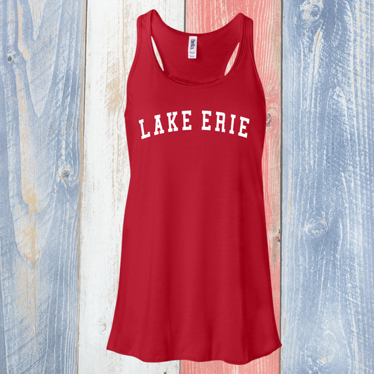 Red Ladies Lake Erie Tank Top