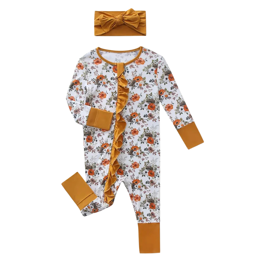 Marigold Bamboo Sleeper with Headband