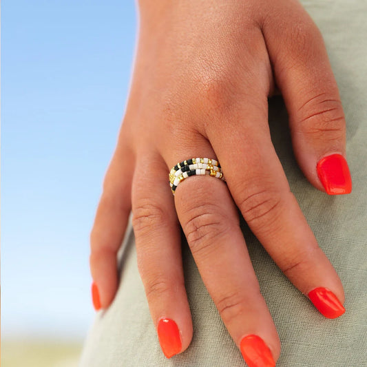 Mixed Monochrome 3 Pack Rings