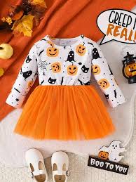 Baby Girl Pumpkin Tutu Dress