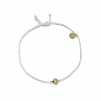 Gold Scallop Charm Anklet
