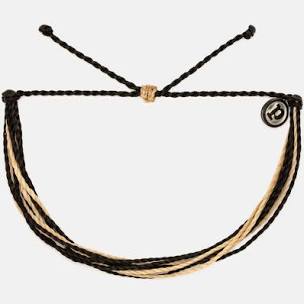 Black and Tan Game Day Pura Vida Bracelet