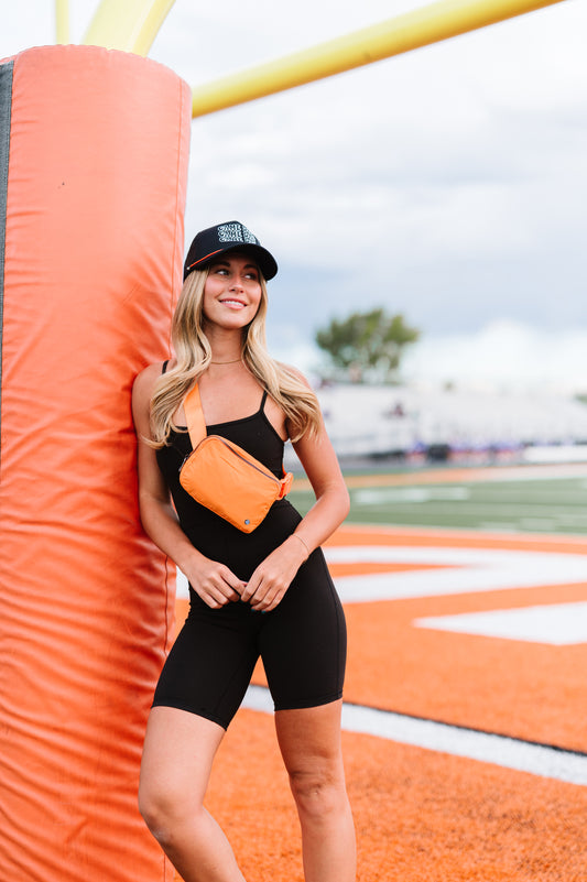 Orange Shoulder Sling Belt Bag