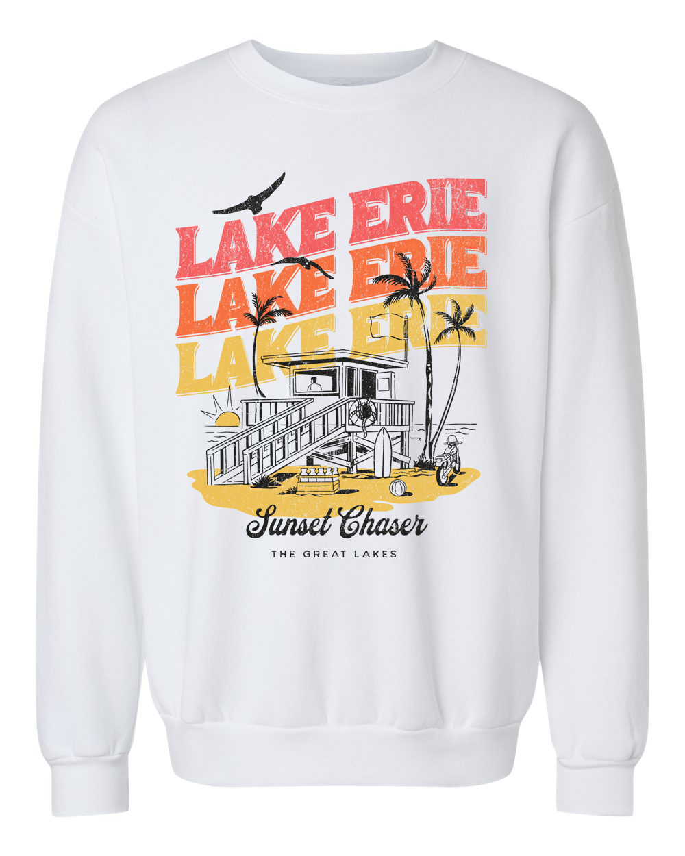Lake Erie Sunset Chaser Unisex Crewneck