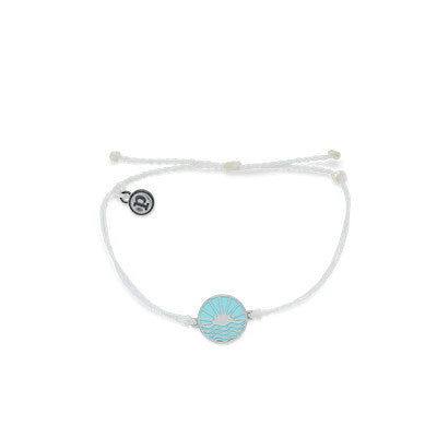 White Sunrise to Sunset - Silver Bracelet