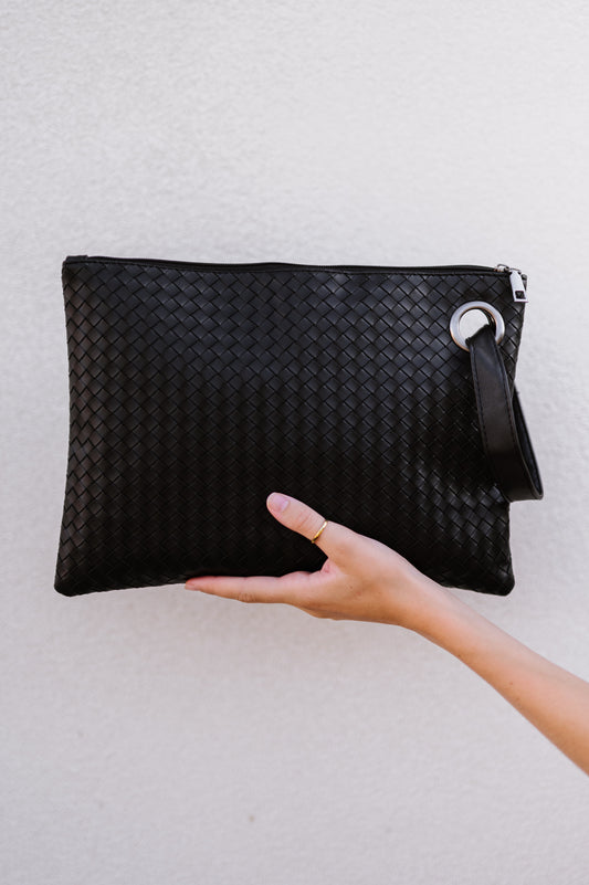 Trendy Weave Clutch