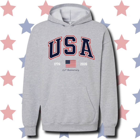 USA 250 Unisex Hooded Sweatshirt