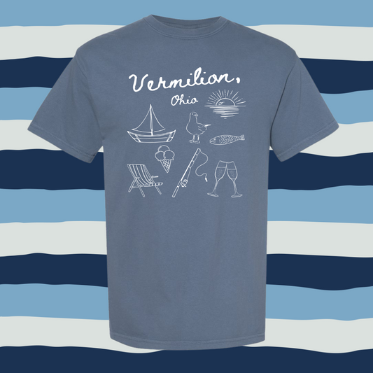 Vermilion Coastal Doodle Tee