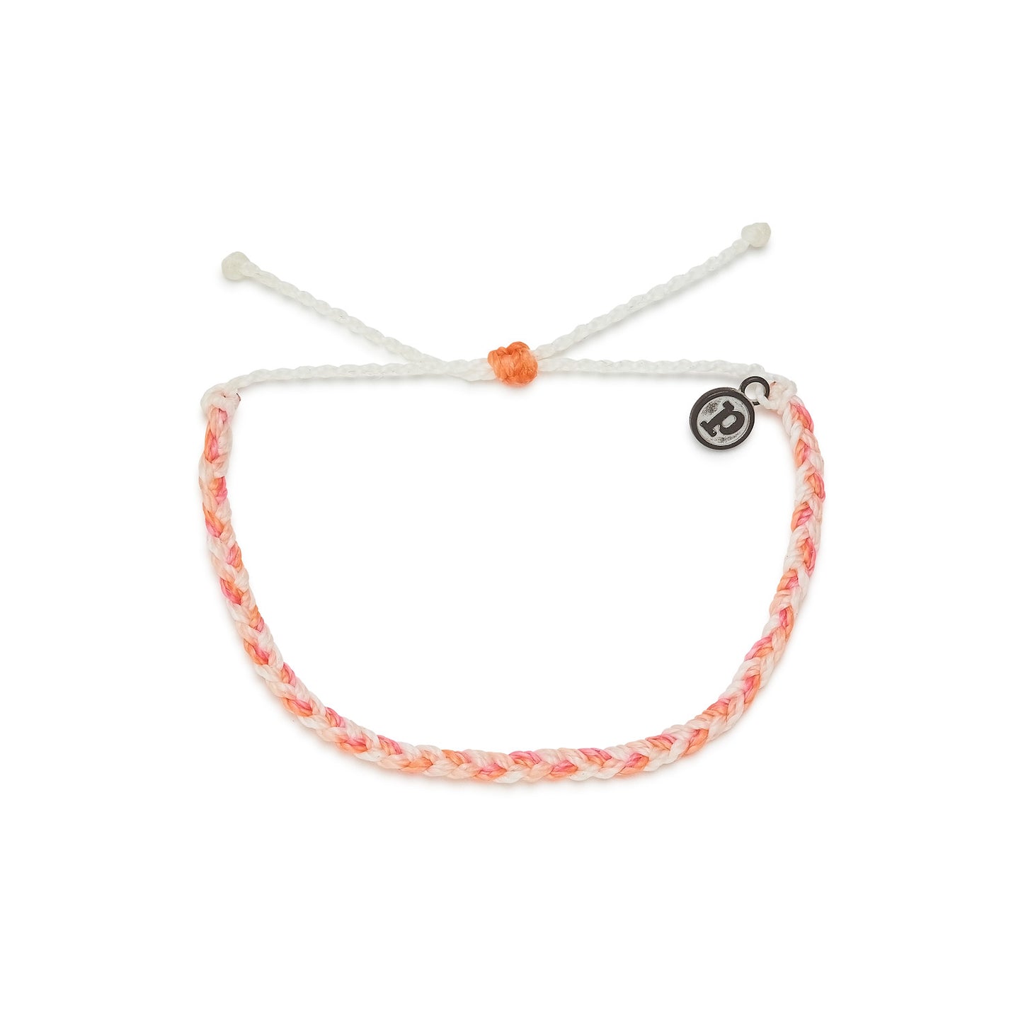 MINI BRAIDED BREAST CANCER CHARITY BRACELET