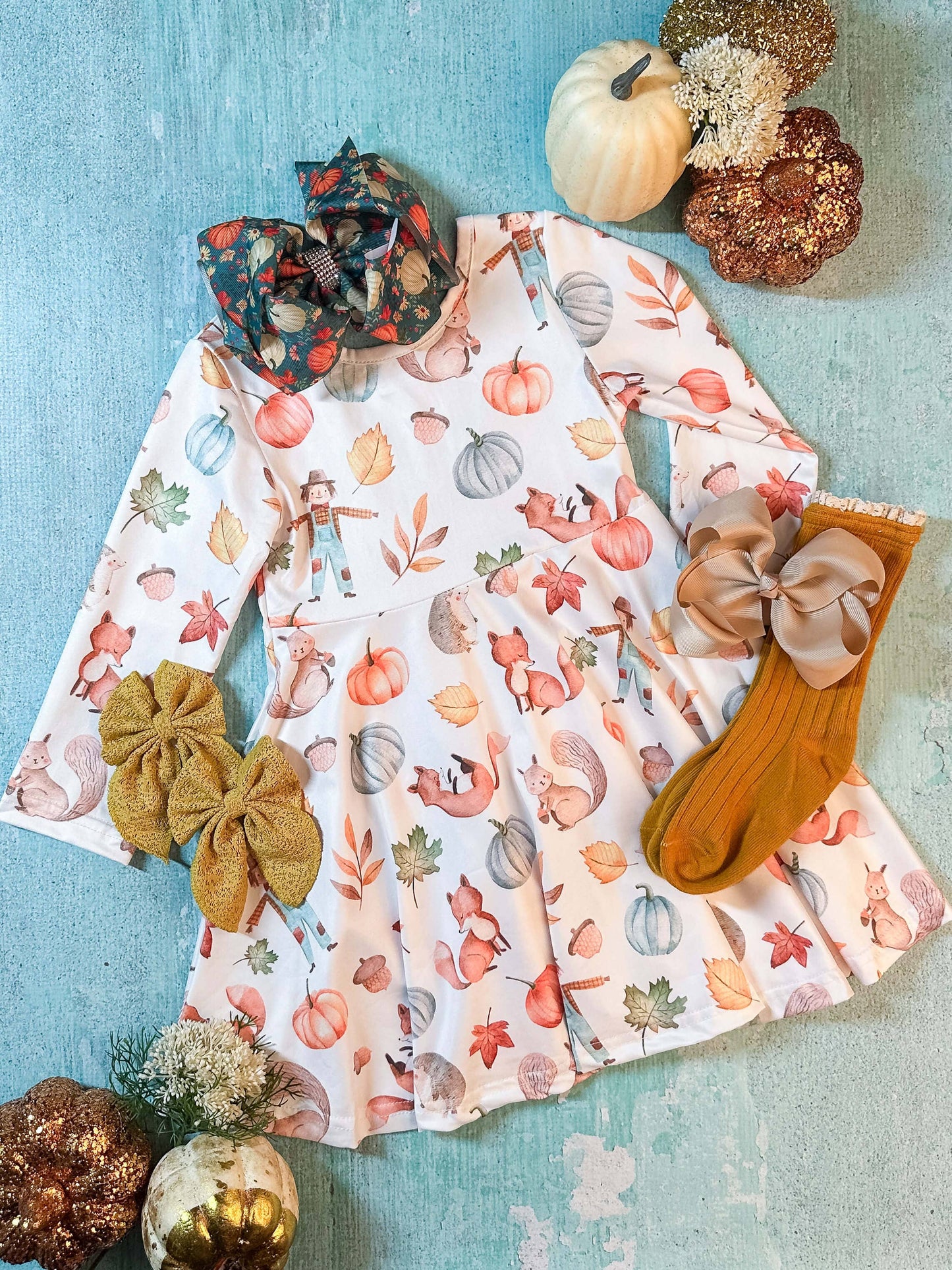 Fall Friends Twirl Dress