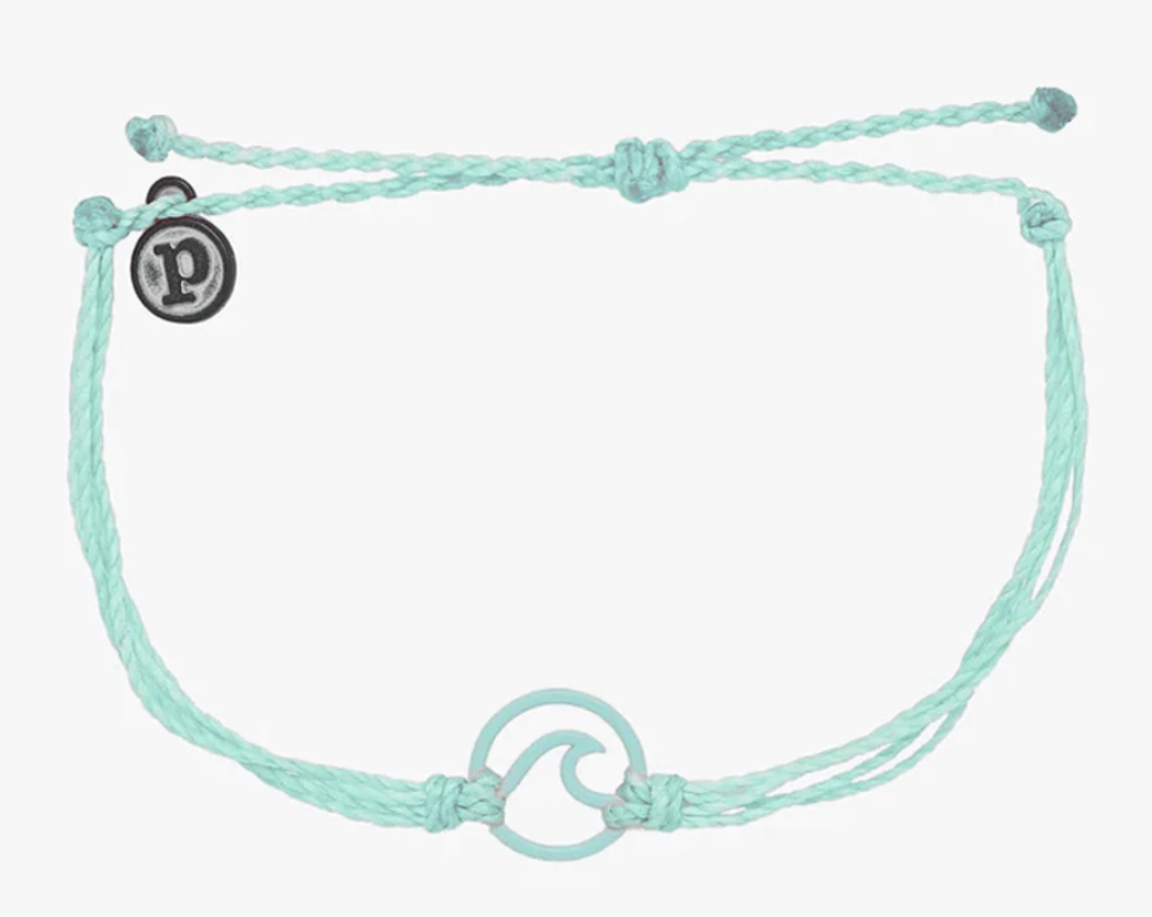 TEAL ENAMEL WAVE BRACELET
