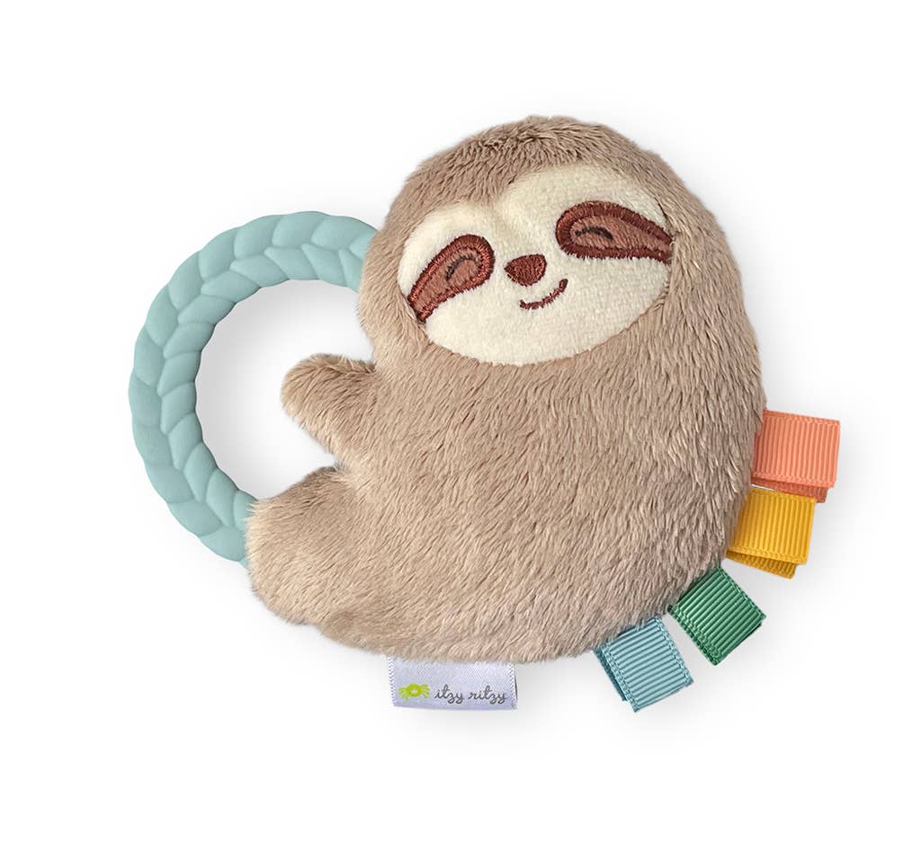 Sloth Plush Rattle Pal with Teether