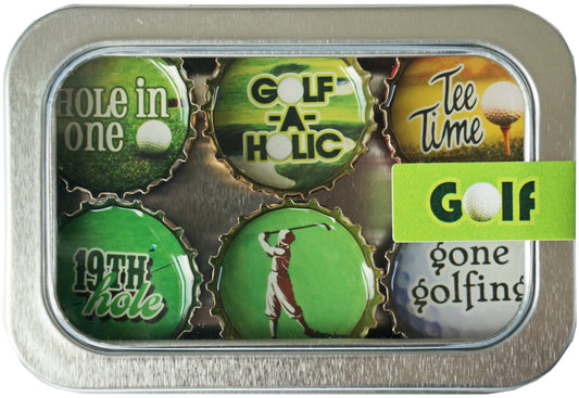 Golf Bottle Cap Magnet Sets