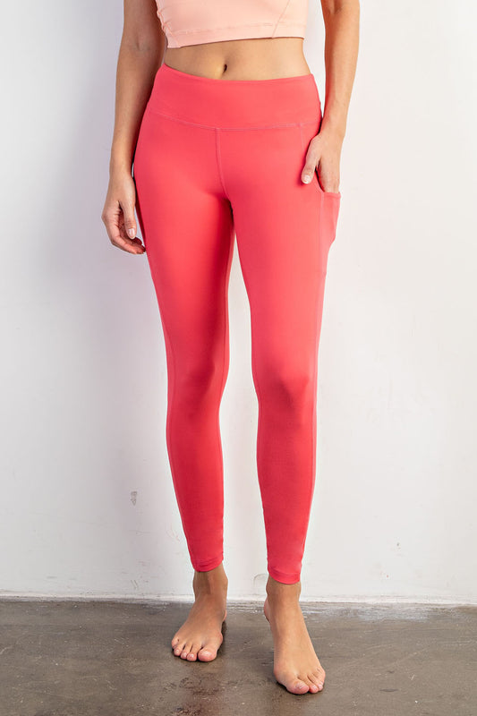 Flamingo Pink  - Butter Soft Leggings
