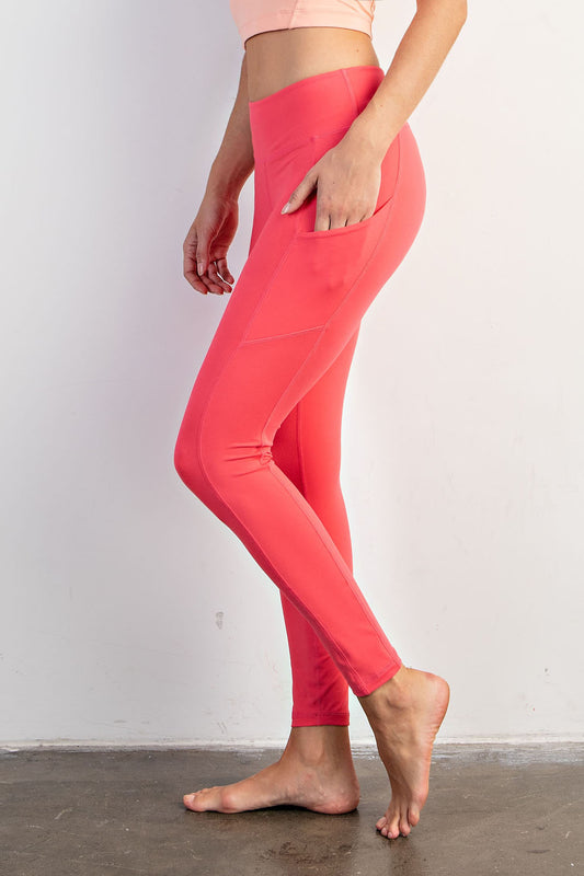 Flamingo Pink  - Butter Soft Leggings