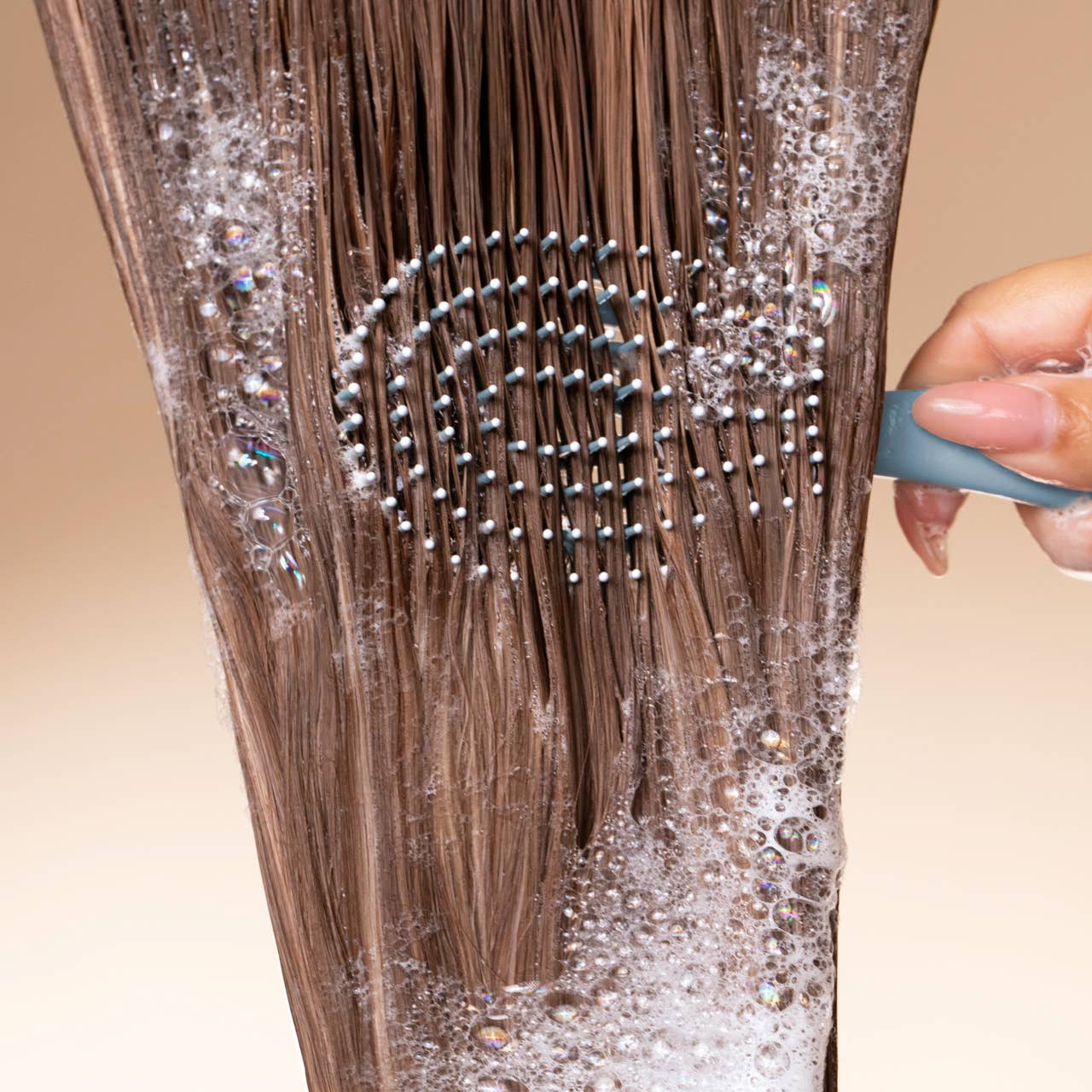 Mini Haze Blue Detangling Flexi Brush
