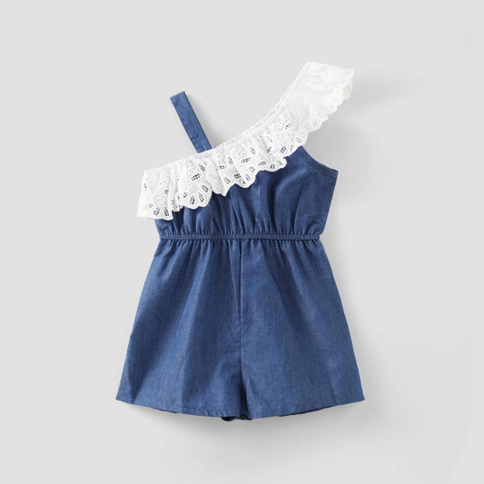 Toddler Girl Denim Jumpsuit