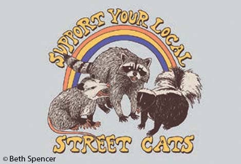 Support your local street cats Magnet