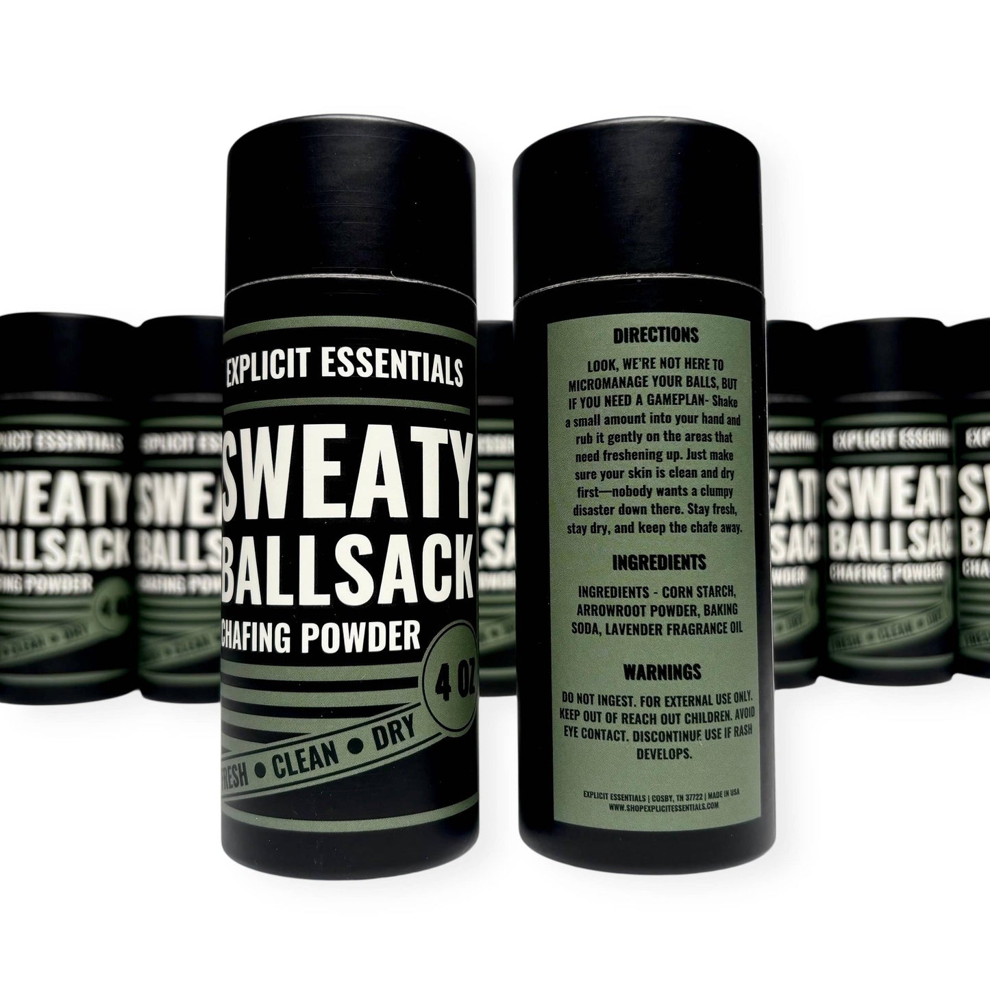 Sweaty Ball Sack Chafing Powder