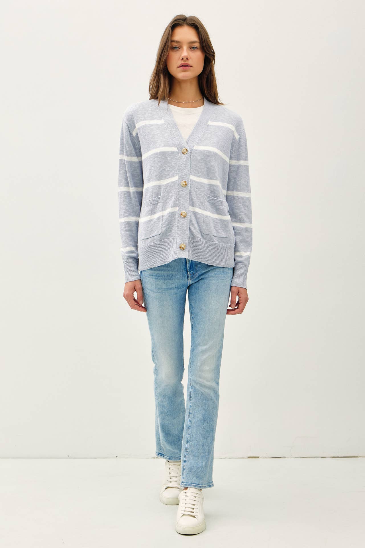 Baby Blue Lightweight Oversized Cardigan