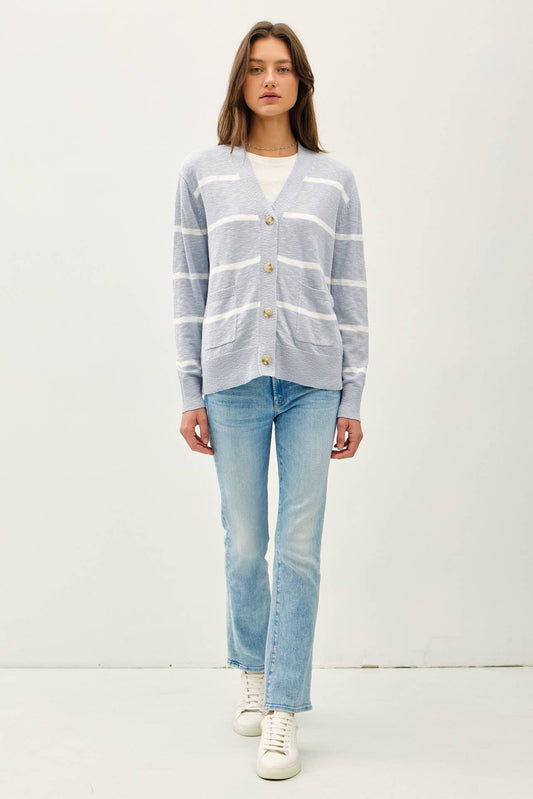 Baby Blue Lightweight Oversized Cardigan