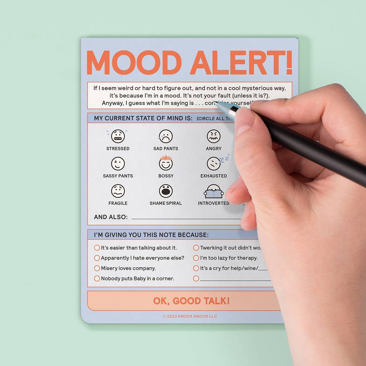 Today's Mood Nifty Note Pad