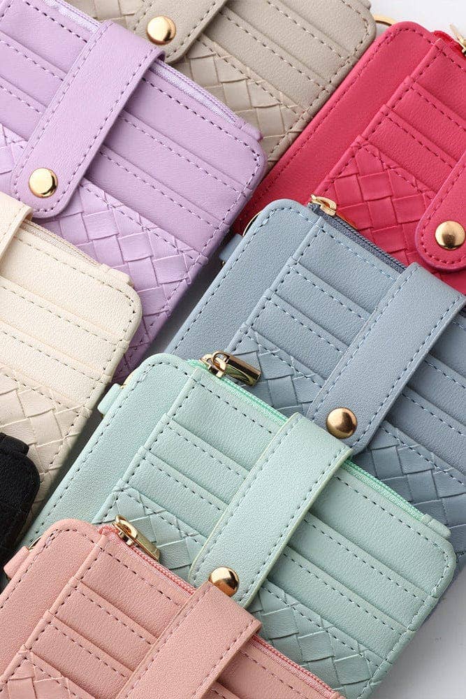 Quilted Beaded Keychain Bracelet Wallet