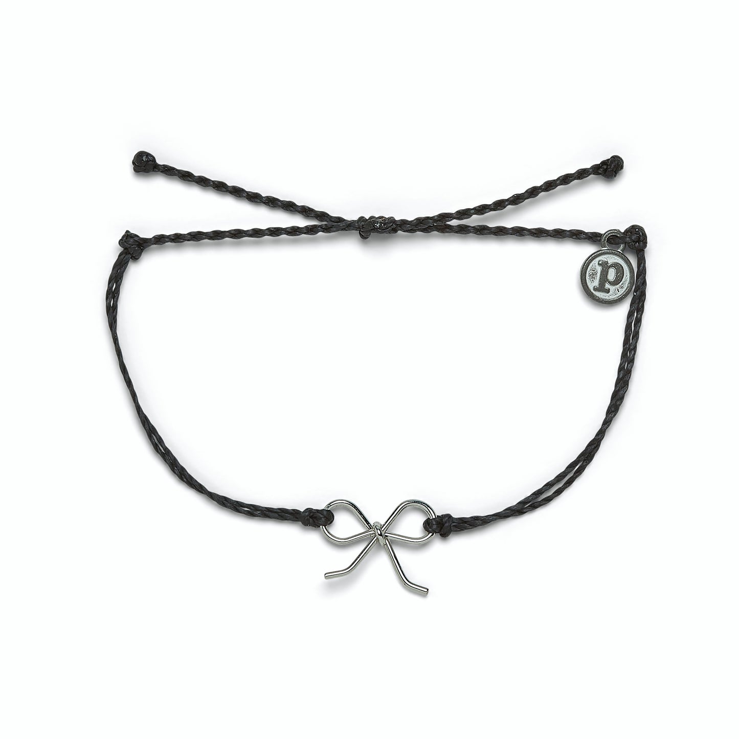 Silver Bow Charm Bracelet