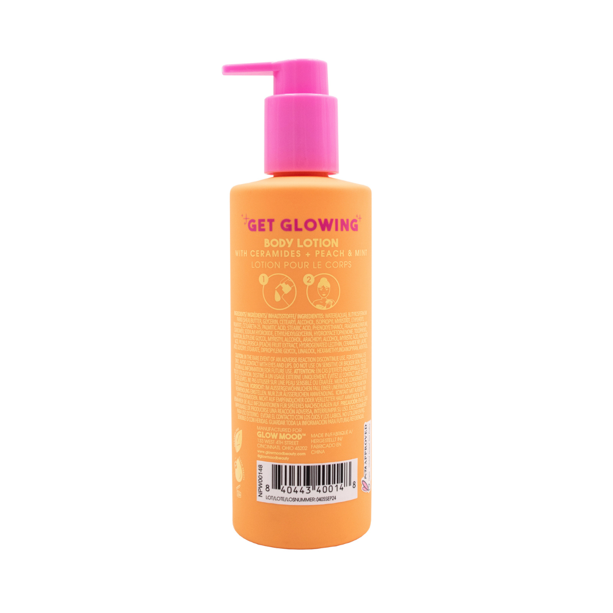 Peach and Mint Moisturizing Body Lotion