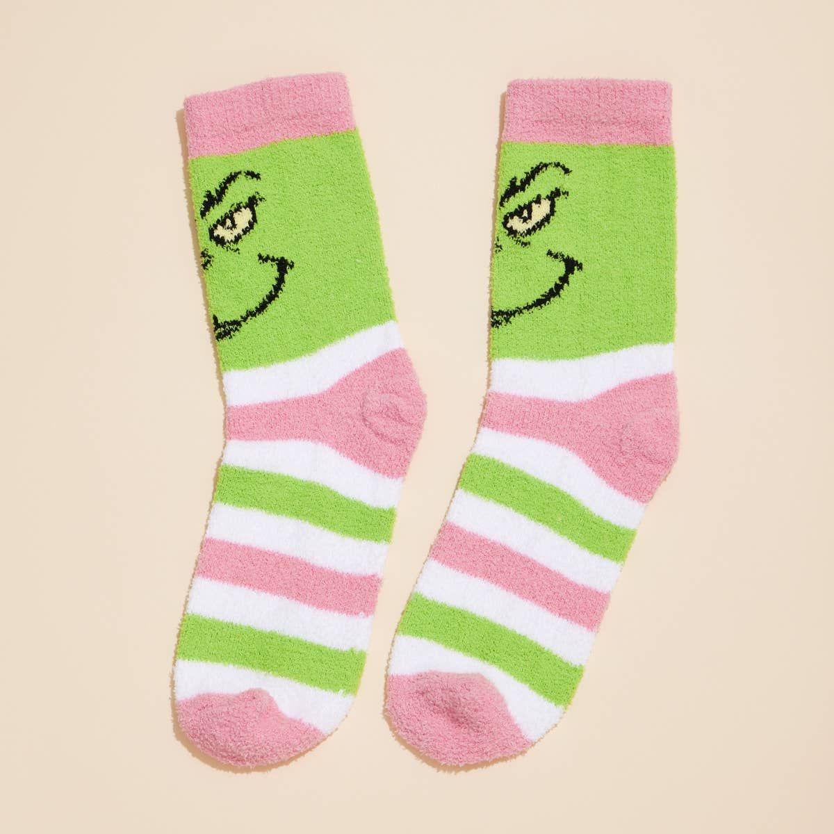 Grinch Fuzzy Socks Box Set of 4