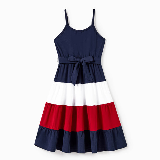 Belted A-Line Toddler Dress