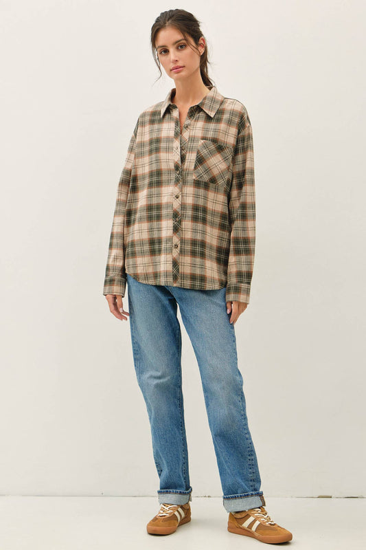 HUNTER PLAID FLANNEL SHIRT