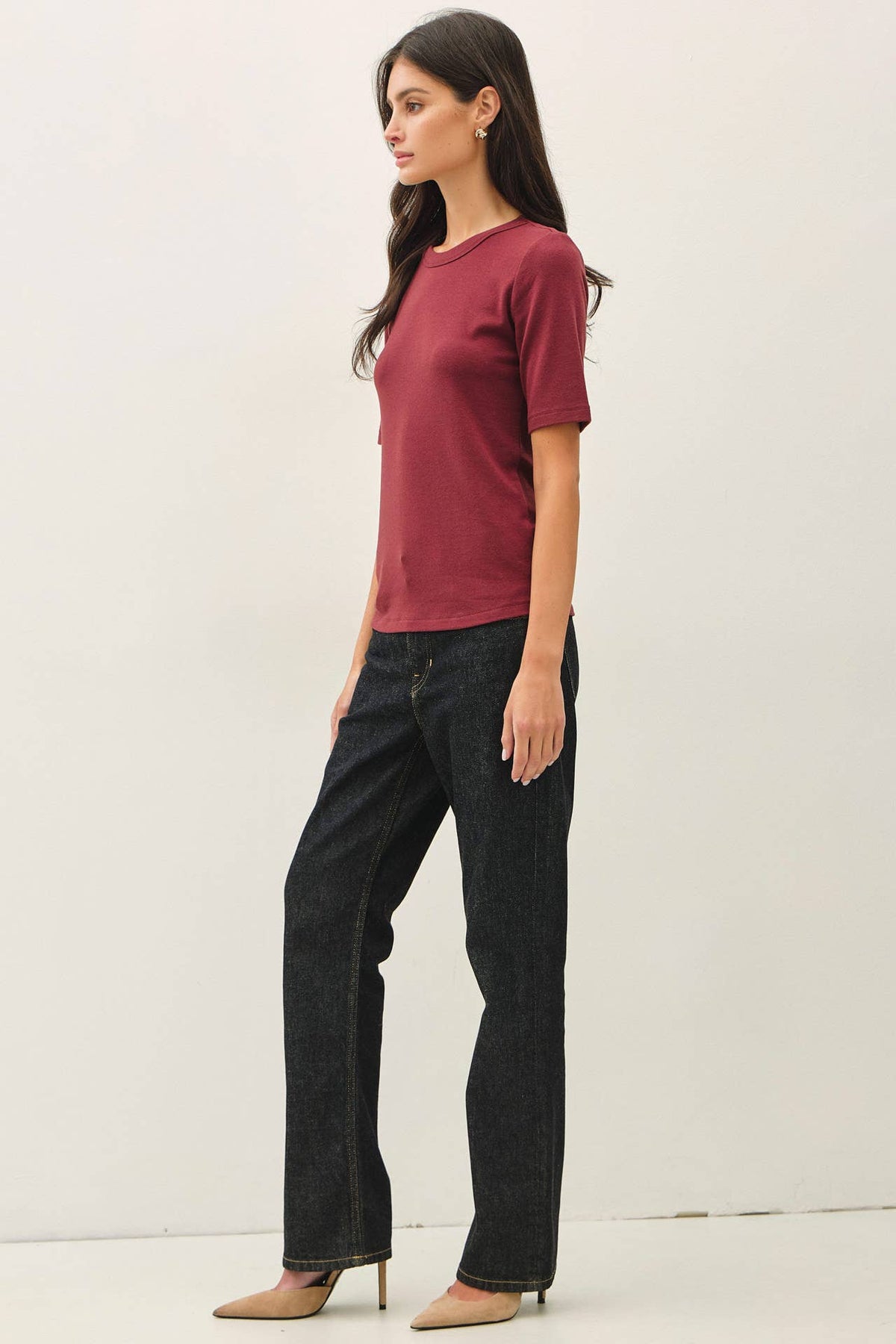 Wine Ultra Soft 3/4 Top