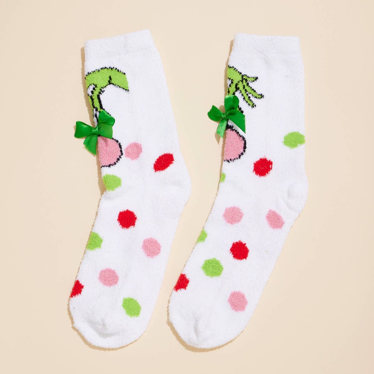Grinch Fuzzy Socks Box Set of 4