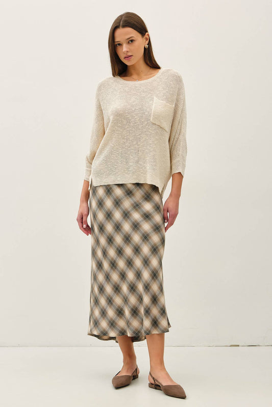 Cream Dolman Light Sweater